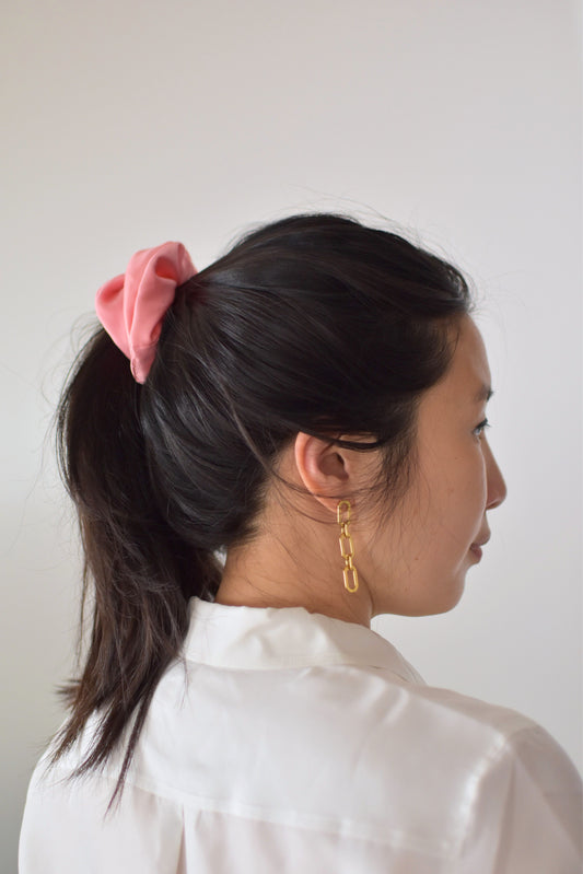 Chouchou en soie - Grande Flamingo